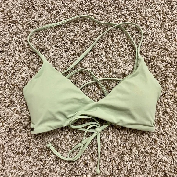 O’Neill Saltwater Solids Huntington Bralette Top - Sz Small - Picture 4 of 5
